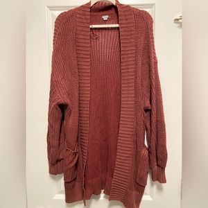 American Eagle Maroon Cardigan